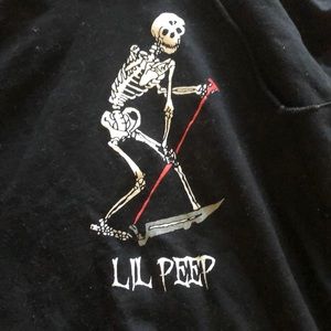 Authentic lil peep hoodie size medium